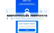 蝙蝠聊天软件的全名是啥（蝙蝠聊天软件介绍）