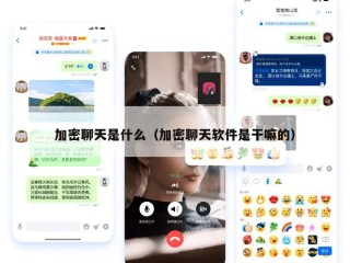 加密聊天是什么（加密聊天软件是干嘛的）