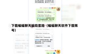下载蝙蝠聊天骗局套路（蝙蝠聊天软件下载账号）