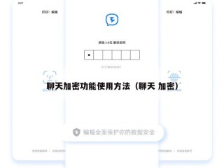 聊天加密功能使用方法（聊天 加密）