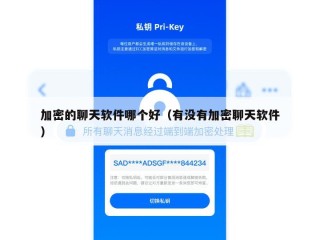 加密的聊天软件哪个好（有没有加密聊天软件）