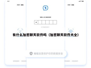 有什么加密聊天软件吗（加密聊天软件大全）