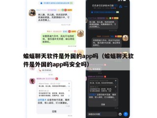 蝙蝠聊天软件是外国的app吗（蝙蝠聊天软件是外国的app吗安全吗）