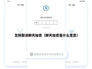 怎样取消聊天加密（聊天加密是什么意思）