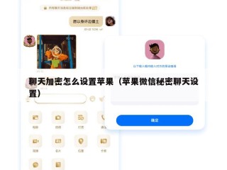 聊天加密怎么设置苹果（苹果微信秘密聊天设置）