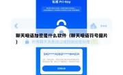 聊天暗语加密是什么软件（聊天暗语符号图片）