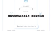 蝙蝠加密聊天工具怎么用（蝙蝠加密方式）