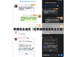数据安全通讯（在数据和通信安全方面）