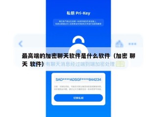 最高端的加密聊天软件是什么软件（加密 聊天 软件）