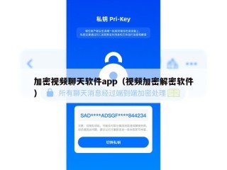 加密视频聊天软件app（视频加密解密软件）