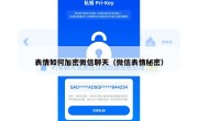 表情如何加密微信聊天（微信表情秘密）