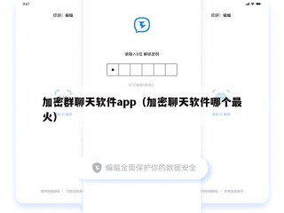 加密群聊天软件app（加密聊天软件哪个最火）