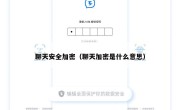 聊天安全加密（聊天加密是什么意思）