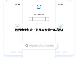聊天安全加密（聊天加密是什么意思）