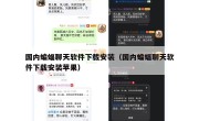 国内蝙蝠聊天软件下载安装（国内蝙蝠聊天软件下载安装苹果）
