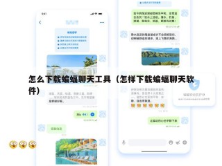 怎么下载蝙蝠聊天工具（怎样下载蝙蝠聊天软件）