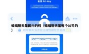 蝙蝠聊天是国内的吗（蝙蝠聊天是哪个公司的）