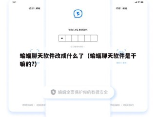 蝙蝠聊天软件改成什么了（蝙蝠聊天软件是干嘛的?）