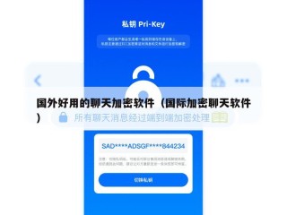 国外好用的聊天加密软件（国际加密聊天软件）