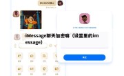iMessage聊天加密嘛（设置里的imessage）