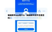 蝙蝠聊天app是什么（蝙蝠聊天软件百度百科）