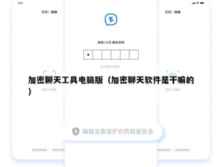 加密聊天工具电脑版（加密聊天软件是干嘛的）
