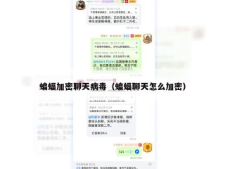 蝙蝠加密聊天病毒（蝙蝠聊天怎么加密）