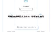 蝙蝠加密聊天怎么使用的（蝙蝠加密方式）