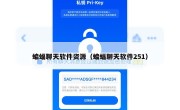 蝙蝠聊天软件资源（蝙蝠聊天软件251）