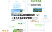 vivox6plus微信聊天加密（vivo手机微信加密在哪里）