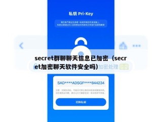 secret群聊聊天信息已加密（secret加密聊天软件安全吗）