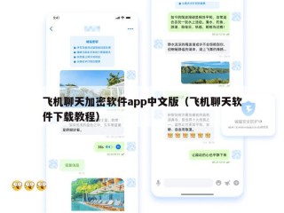 飞机聊天加密软件app中文版（飞机聊天软件下载教程）