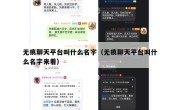 无痕聊天平台叫什么名字（无痕聊天平台叫什么名字来着）