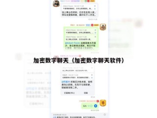加密数字聊天（加密数字聊天软件）