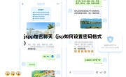 jspp加密聊天（jsp如何设置密码格式）
