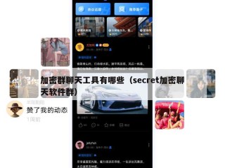 加密群聊天工具有哪些（secret加密聊天软件群）
