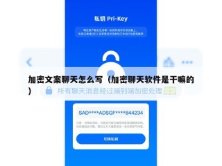 加密文案聊天怎么写（加密聊天软件是干嘛的）
