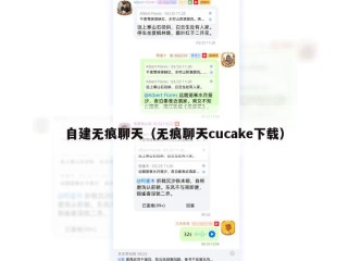 自建无痕聊天（无痕聊天cucake下载）