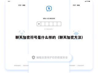 聊天加密符号是什么样的（聊天加密方法）