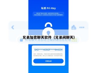 兄弟加密聊天软件（兄弟间聊天）