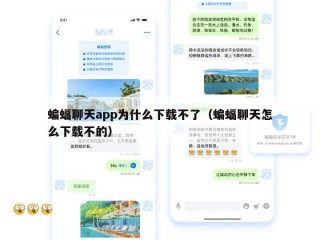 蝙蝠聊天app为什么下载不了（蝙蝠聊天怎么下载不的）
