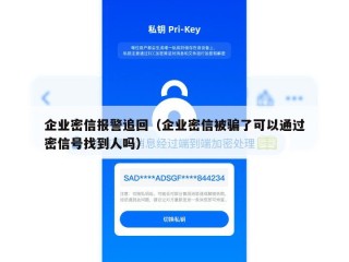 企业密信报警追回（企业密信被骗了可以通过密信号找到人吗）