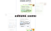 企业密信等级（企业密信）