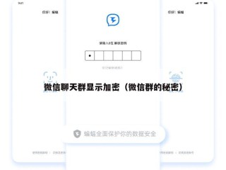 微信聊天群显示加密（微信群的秘密）