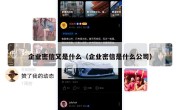 企业密信又是什么（企业密信是什么公司）