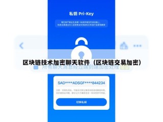 区块链技术加密聊天软件（区块链交易加密）