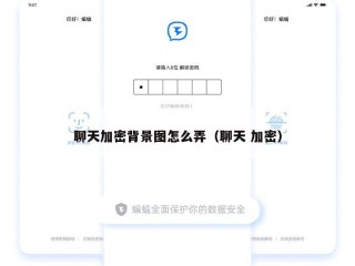 聊天加密背景图怎么弄（聊天 加密）