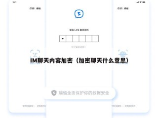 IM聊天内容加密（加密聊天什么意思）