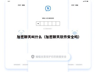 加密聊天叫什么（加密聊天软件安全吗）