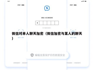 微信对单人聊天加密（微信加密与某人的聊天）